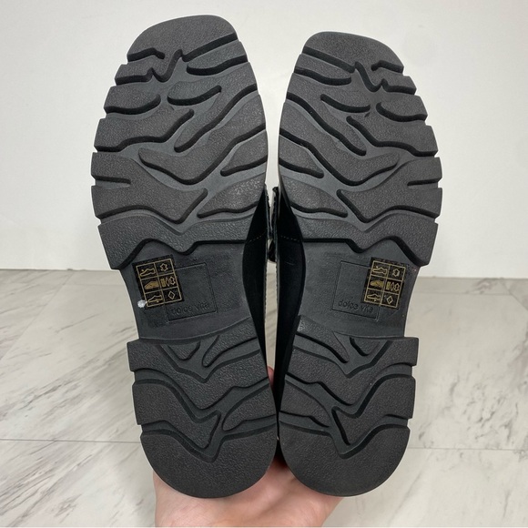 Dolce Vita Elias Black White Leather Square Toe Loafer 6 1/2 - Picture 15 of 16